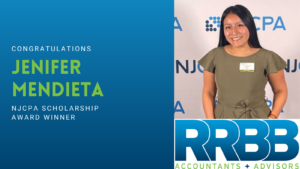 Jen Mendieta of RRBB Accountants and Advisors Awarded NJCPA Scholarship