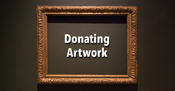 Charitable giving pièce de résistance: Artwork donations Image
