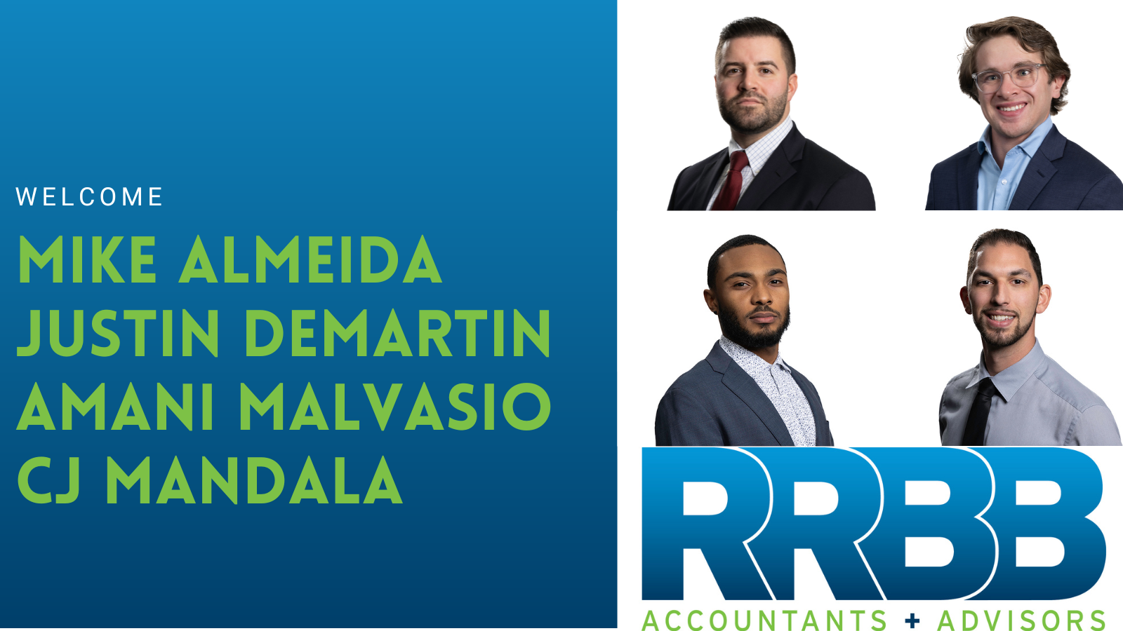 Four More Professionals Join RRBB’s Growing Team Image
