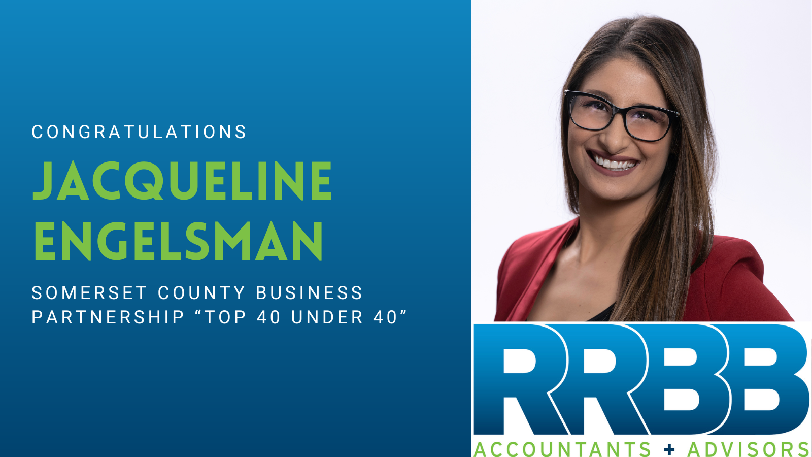 Jackie Engelsman Included in Somerset County Business Partnership “Top 40 Under 40” Awards Image