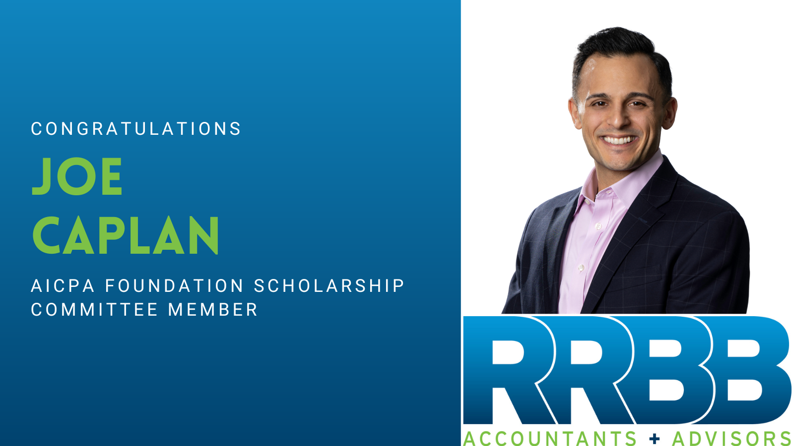 Joe Caplan Appointed to AICPA Foundation Scholarship Committee