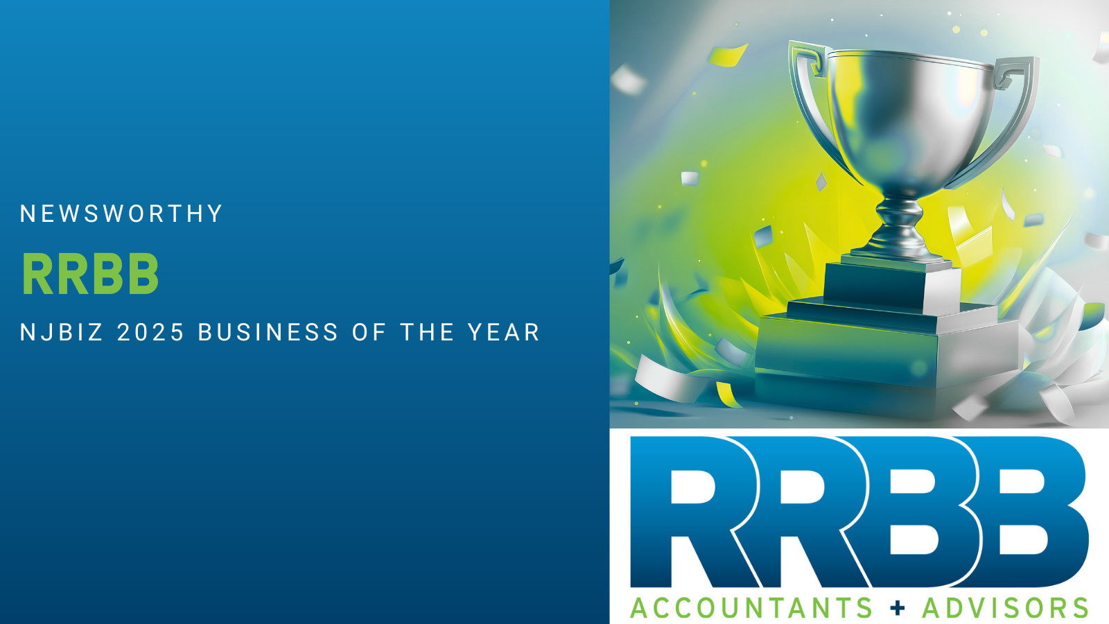 RRBB has been selected as a finalist for the New Jersey 2025 “For-profit Business of the Year (100–500 employees)” category by NJBIZ.