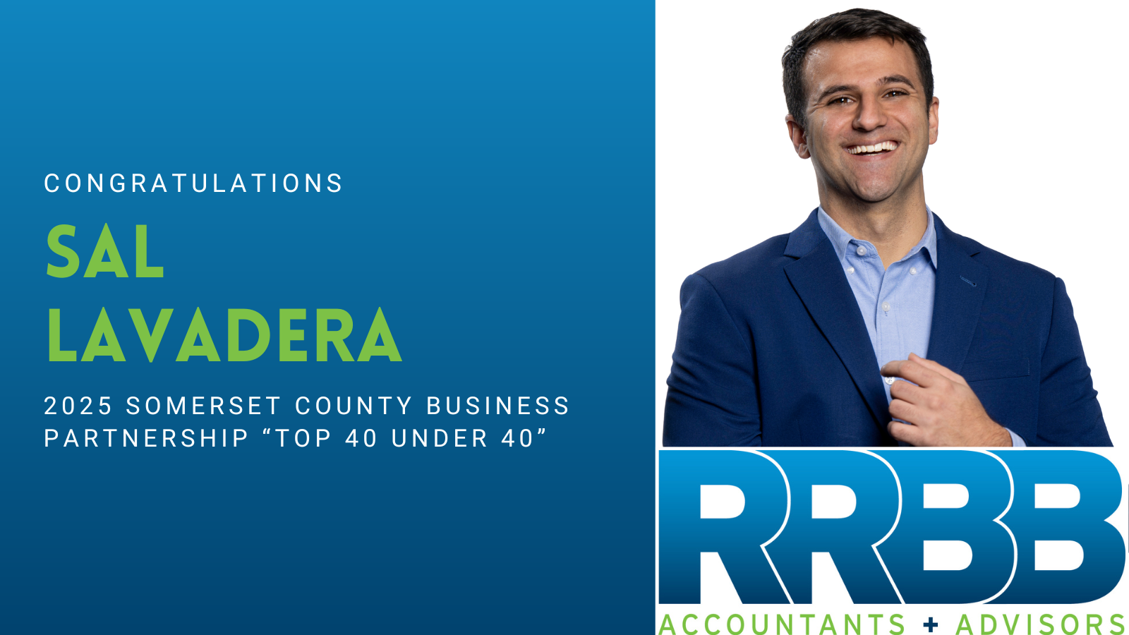 Sal Lavadera Included in 2025 Somerset County “Top 40 Under 40” Awards
