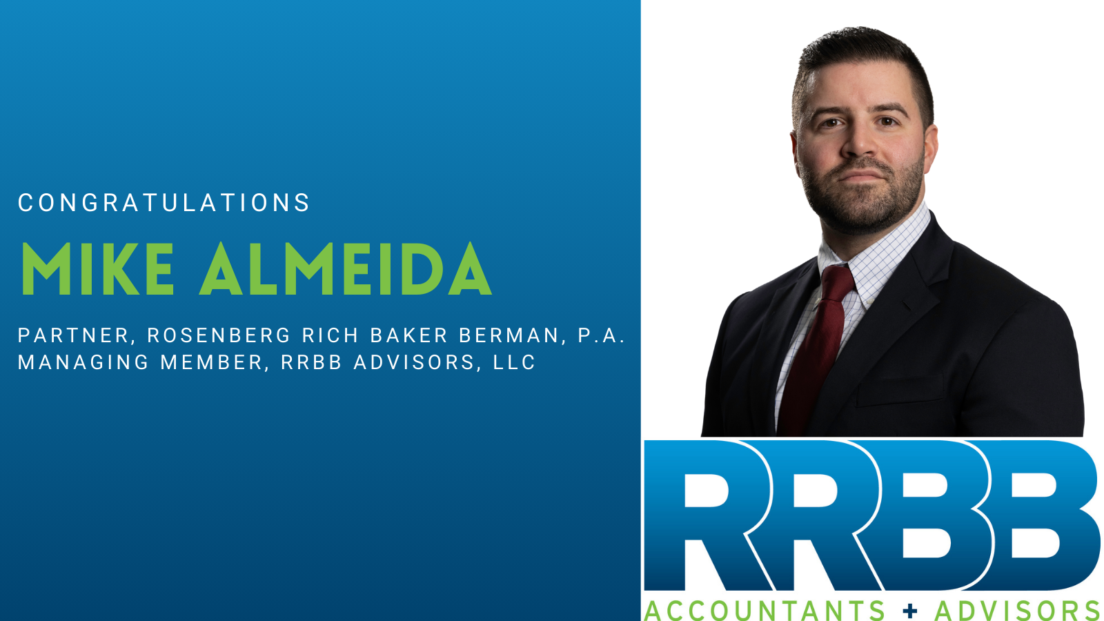 Mike Almeida Promoted to Partner and Managing Member at RRBB