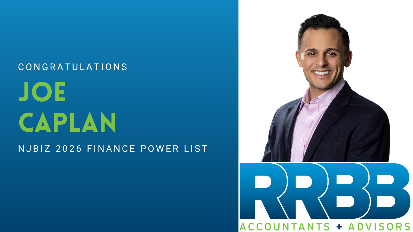 Joe Caplan Included in NJBIZ 2026 Finance Power List
