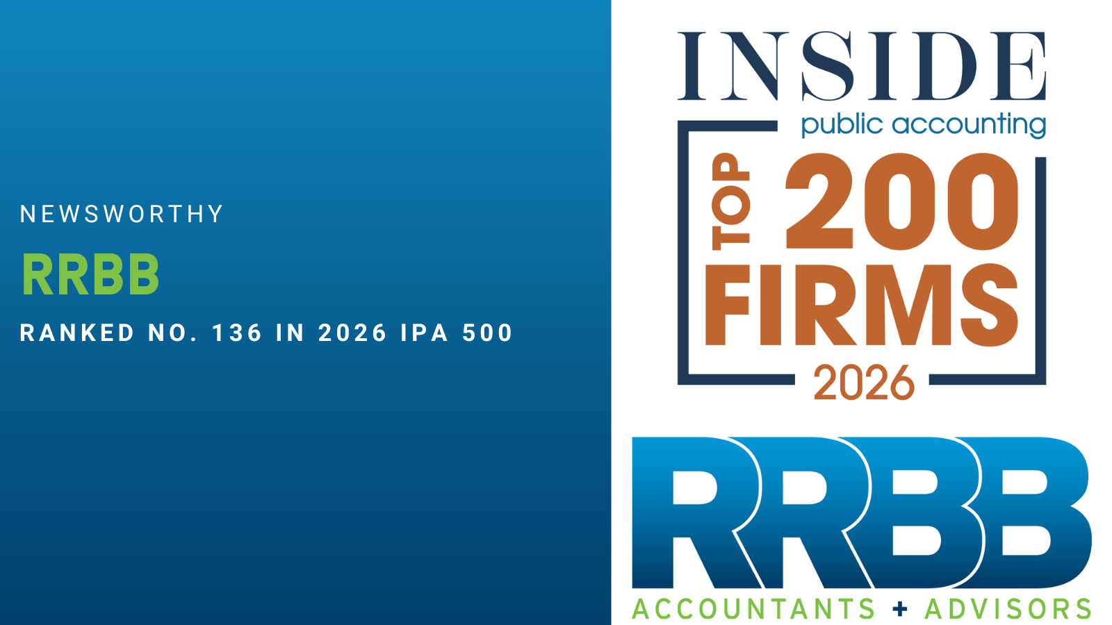 RRBB ranks No. 136 in INSIDE Public Accounting’s annual IPA 500